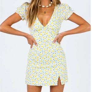Kasey Mini Dress Yellow Multi
